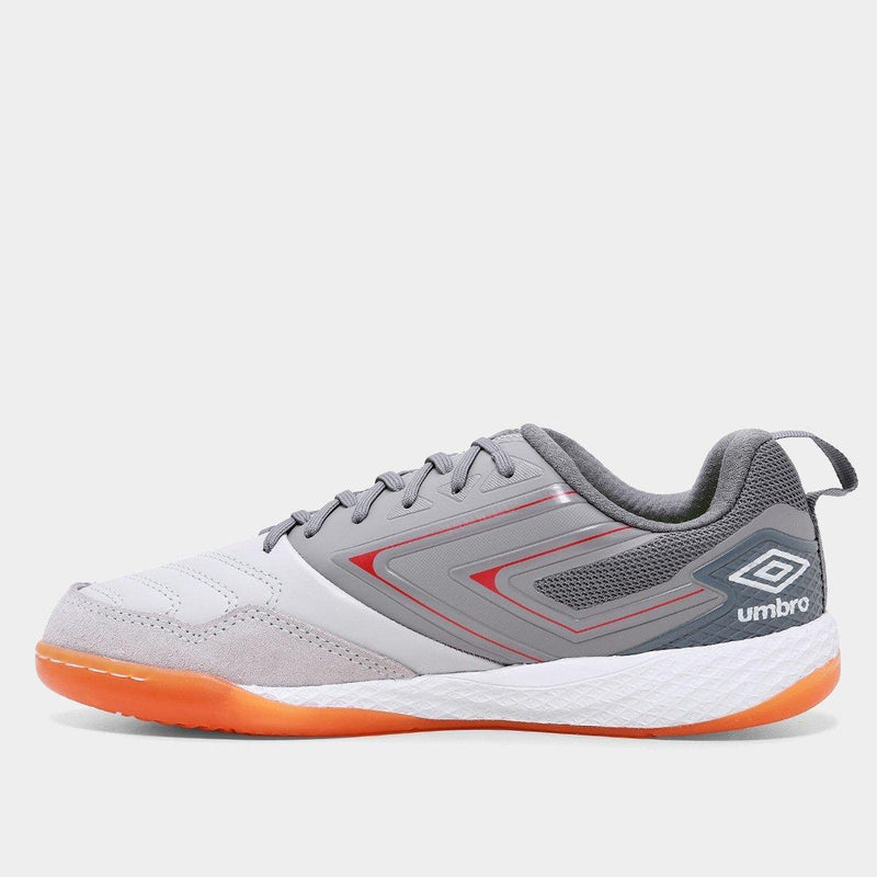 Chuteira Futsal Umbro Pro 5 Bump - Prata+Grafite