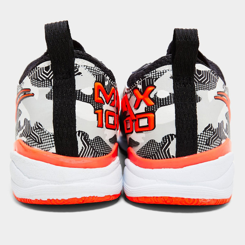 Chuteira Futsal Penalty Max 1000 Ecoknit - Cinza+Laranja