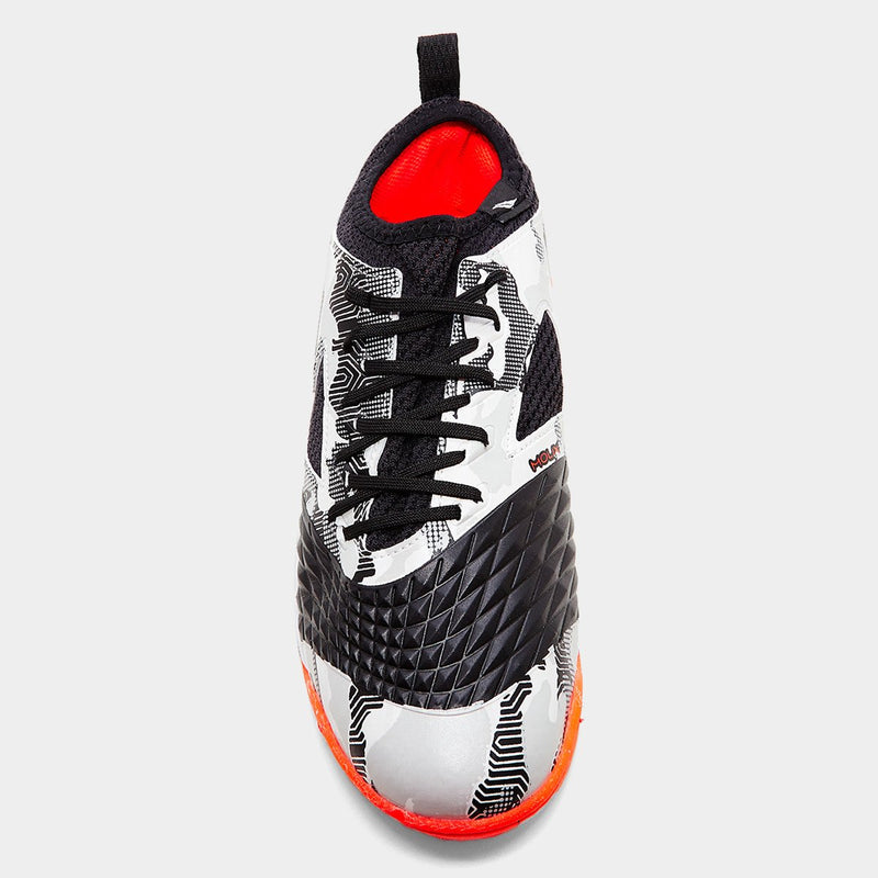 Chuteira Futsal Penalty Max 1000 Ecoknit - Cinza+Laranja