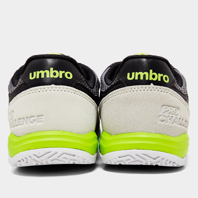Chuteira Futsal Umbro Pro Challenge Uptake Unissex - Preto+verde
